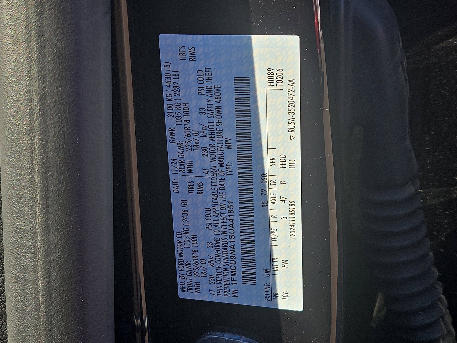 2025 Ford Escape ST-Line Select