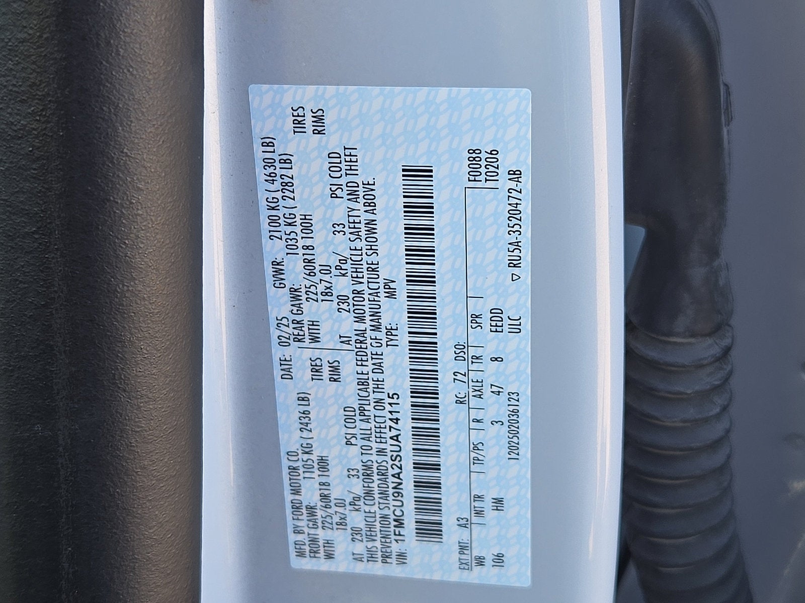 2025 Ford Escape ST-Line Select
