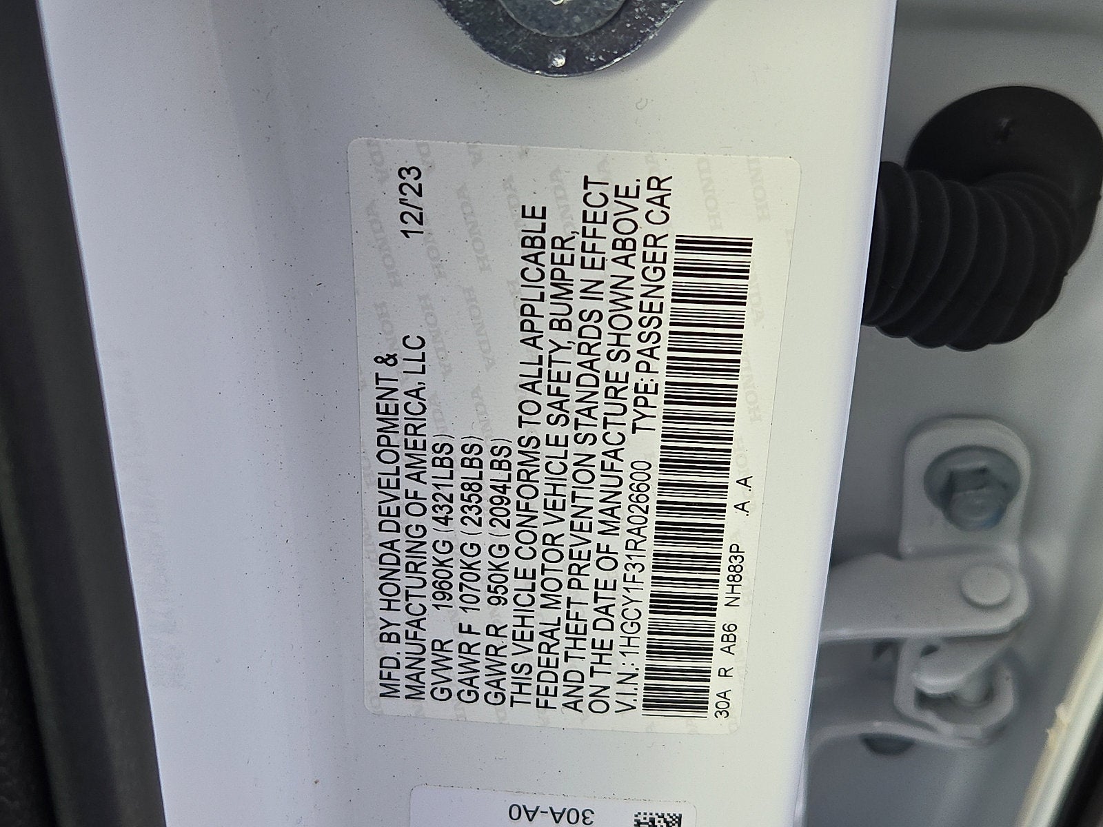 2024 Honda Accord Sedan EX