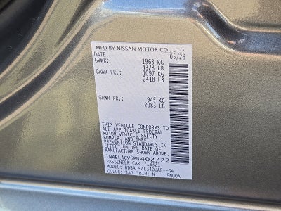 2023 Nissan Altima 2.5 SR