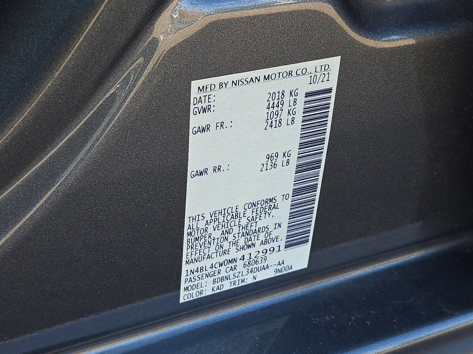 2021 Nissan Altima 2.5 SR