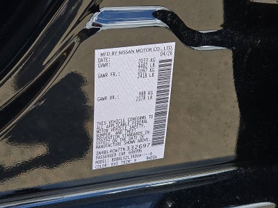 2026 Nissan Altima SR