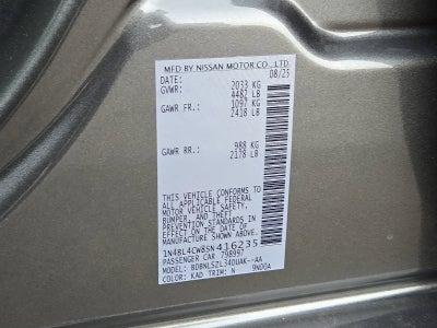 2025 Nissan Altima SR