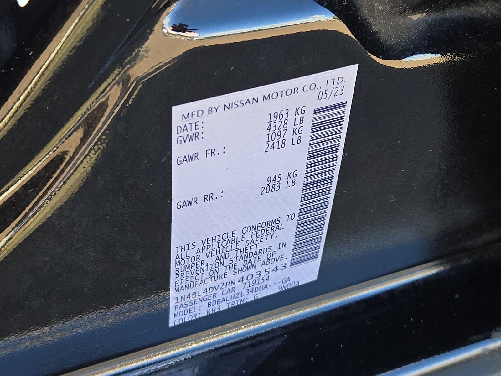 2023 Nissan Altima 2.5 SV