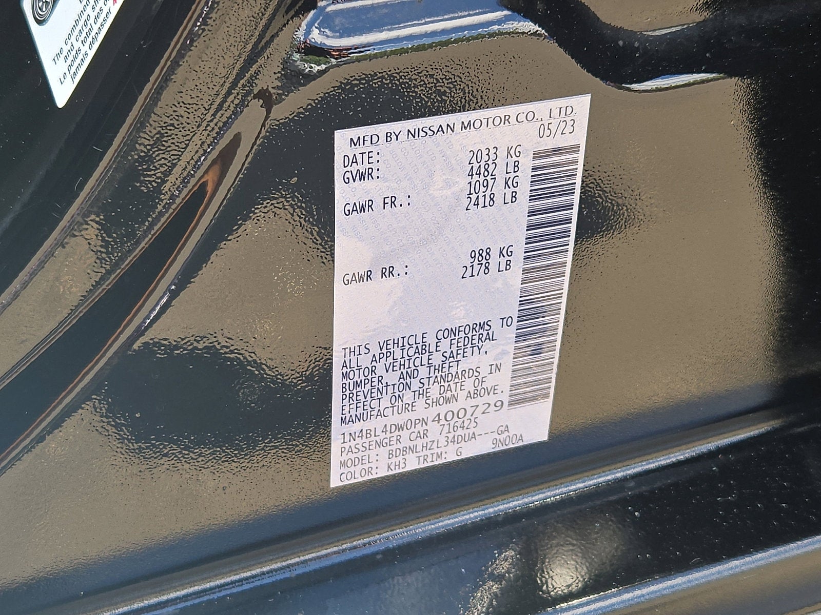 2023 Nissan Altima 2.5 SV