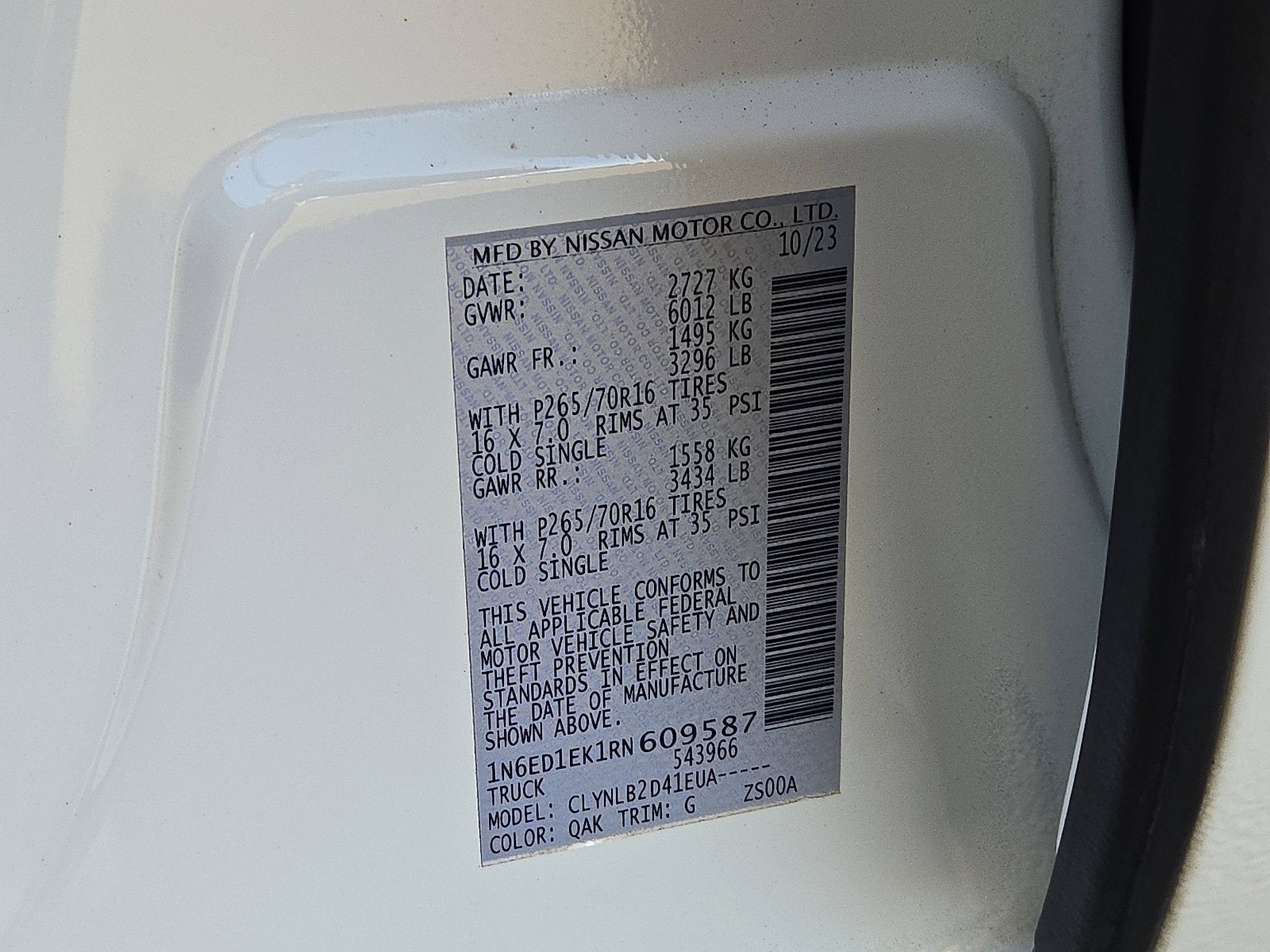 2024 Nissan Frontier SV