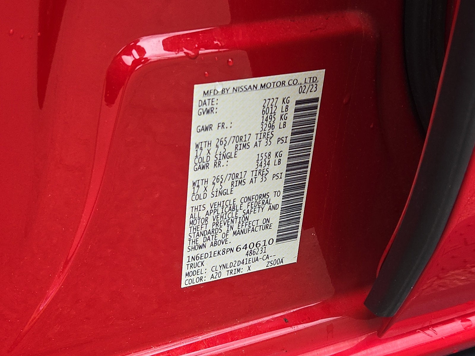 2023 Nissan Frontier PRO-4X