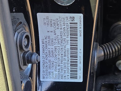 2020 Honda Civic Si Sedan S