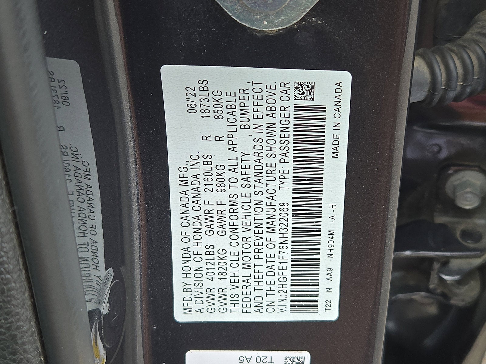 2022 Honda Civic Sedan EX