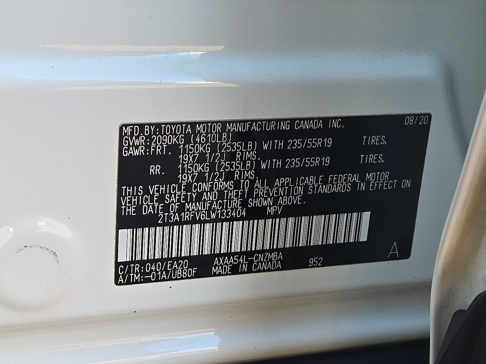 2020 Toyota RAV4 XLE Premium