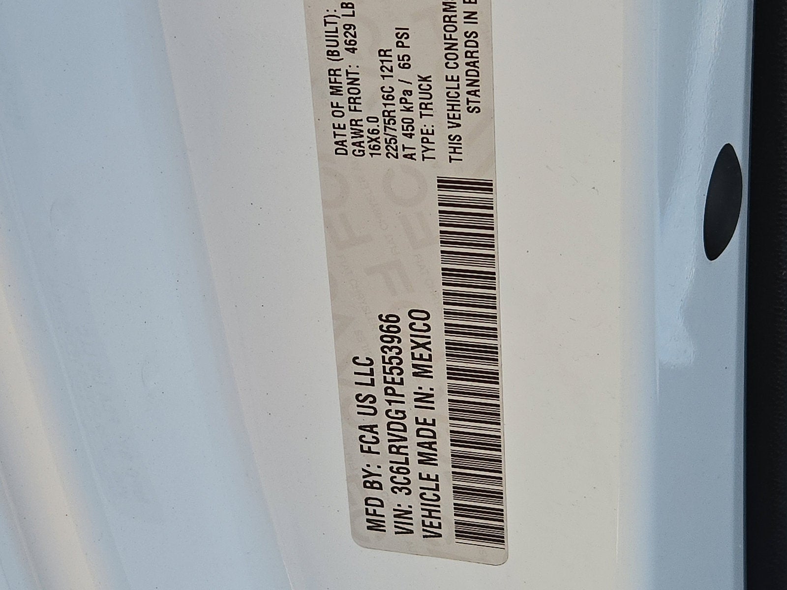 2023 RAM ProMaster Cargo Van 2500 HIGH 159