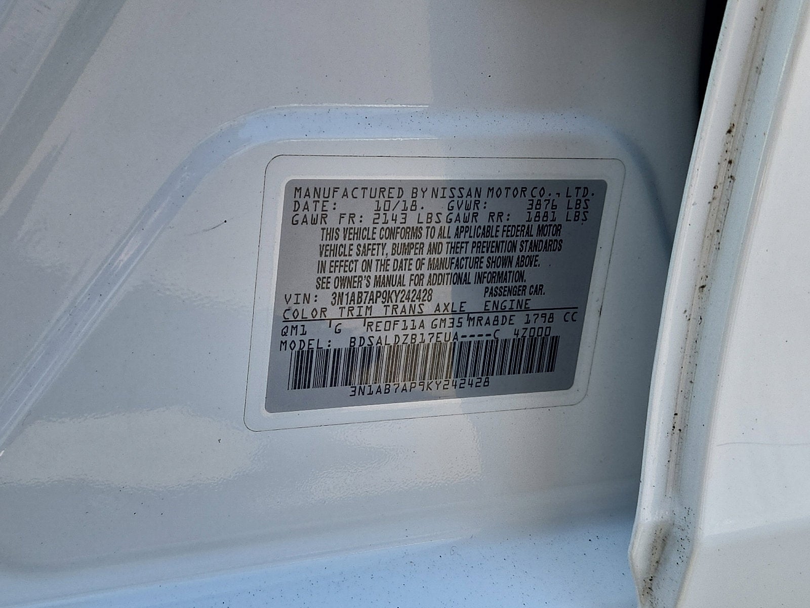 2019 Nissan Sentra SV