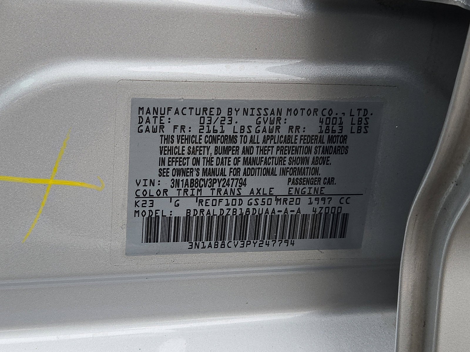 2023 Nissan Sentra SV