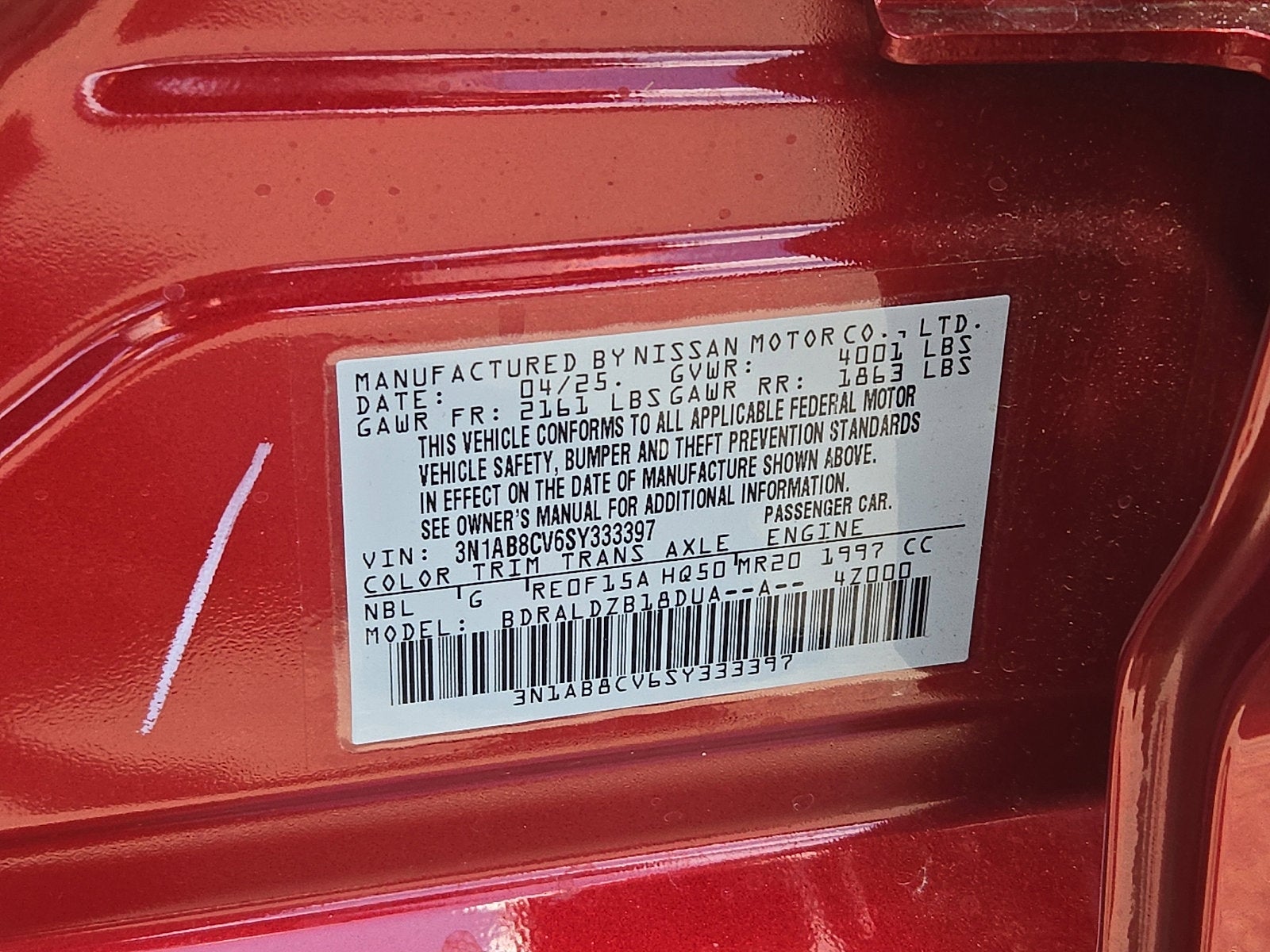 2025 Nissan Sentra SV