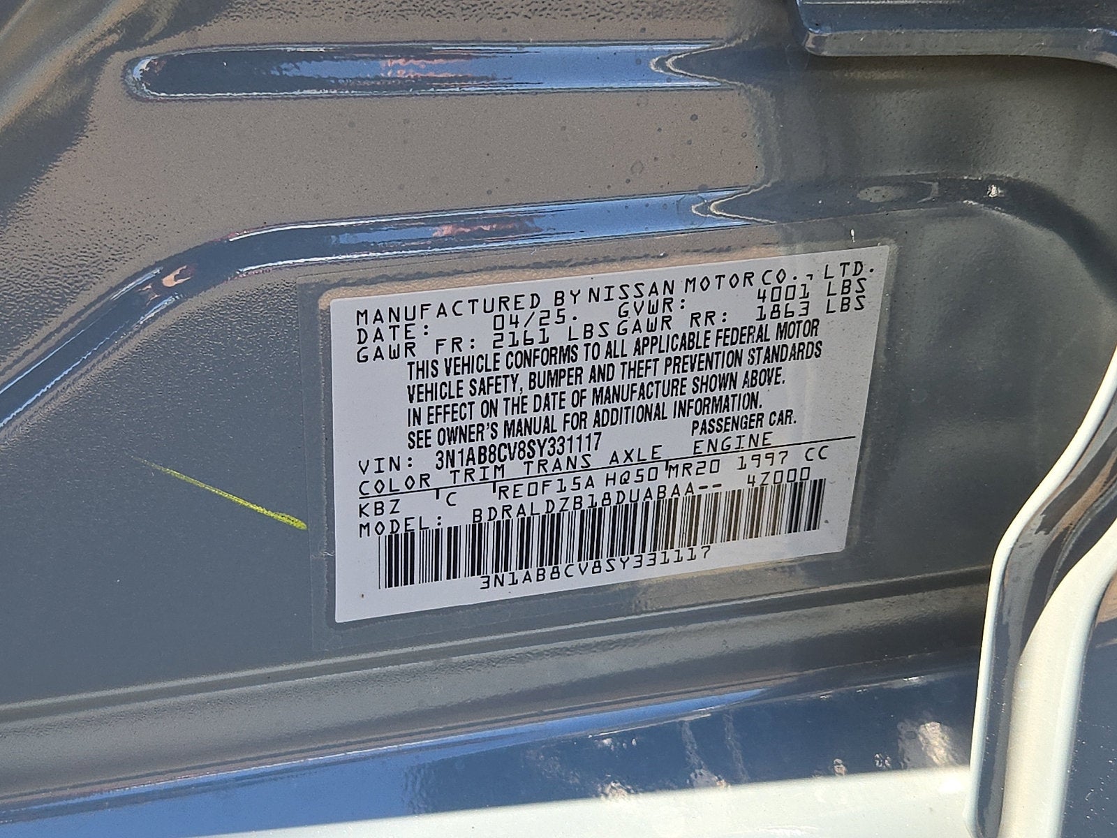 2025 Nissan Sentra SV