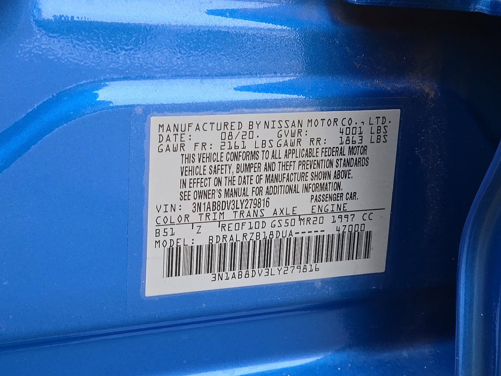 2020 Nissan Sentra SR