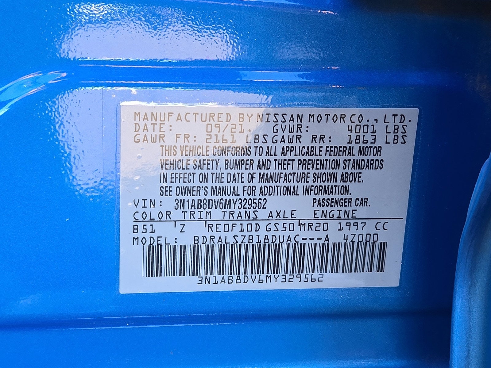 2021 Nissan Sentra SR