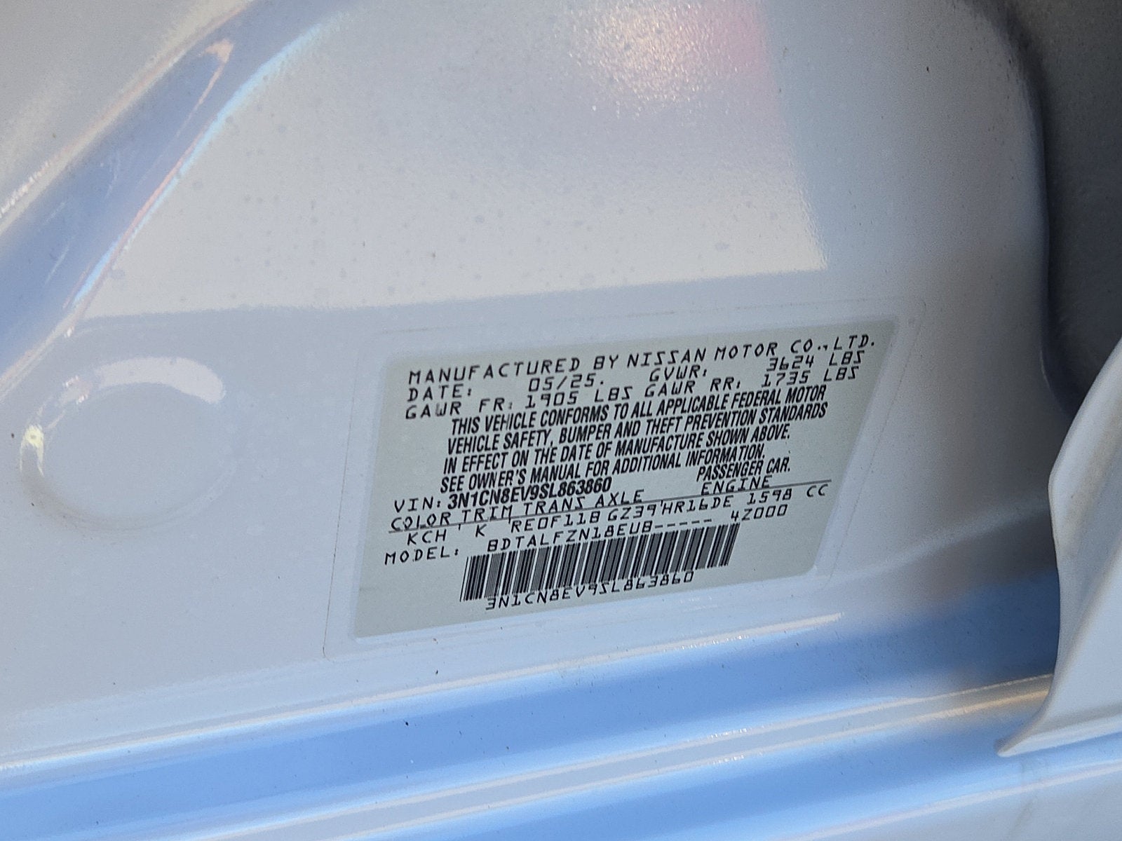 2025 Nissan Versa SV