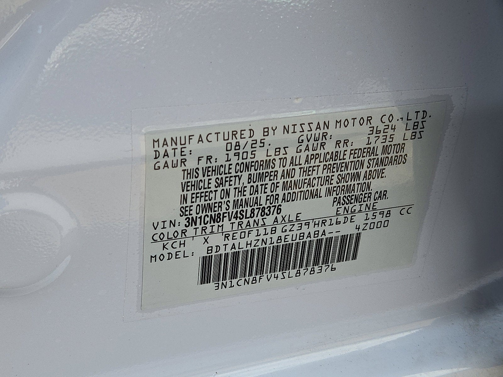 2025 Nissan Versa SR