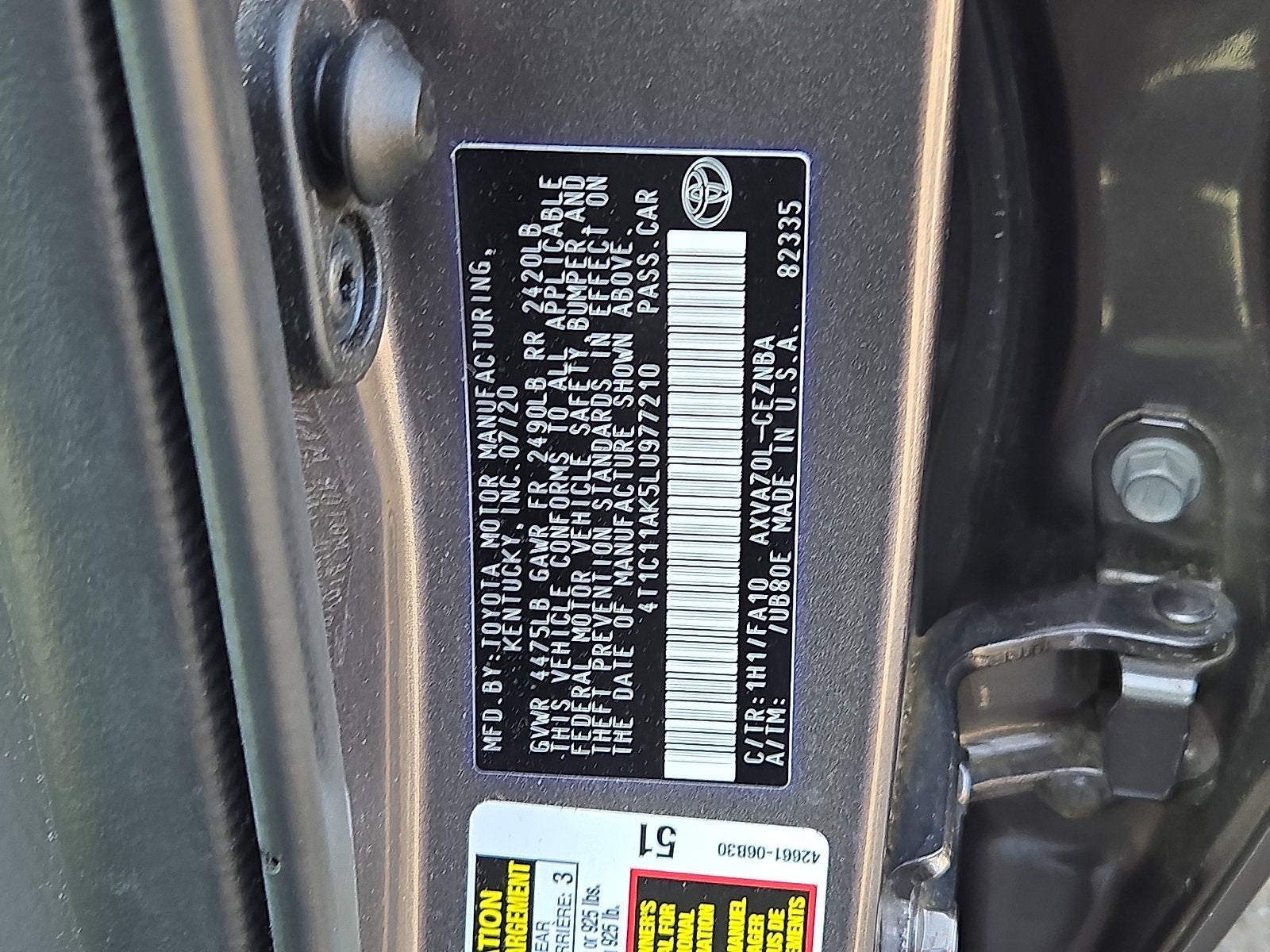 2020 Toyota Camry LE