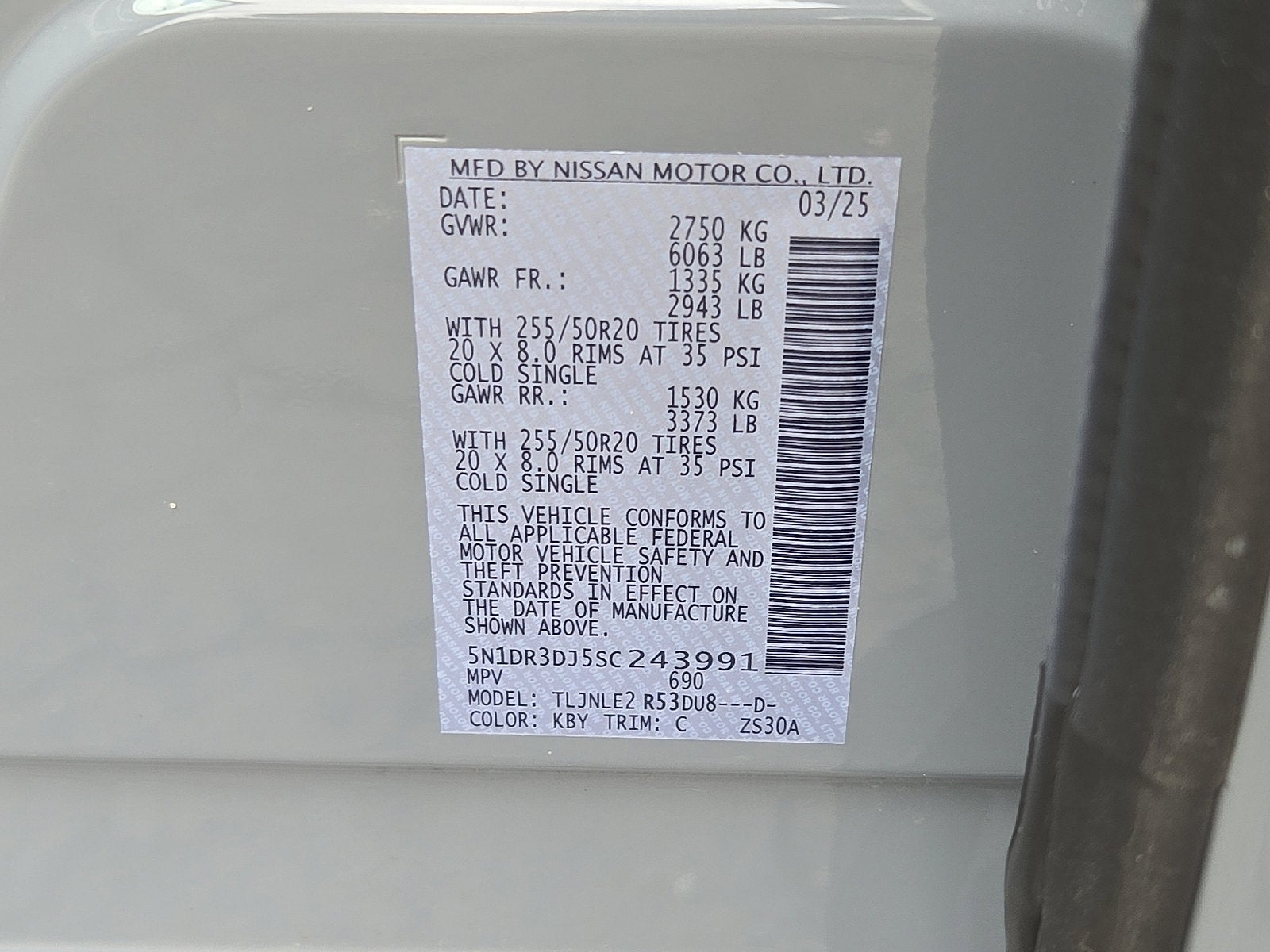 2025 Nissan Pathfinder Platinum