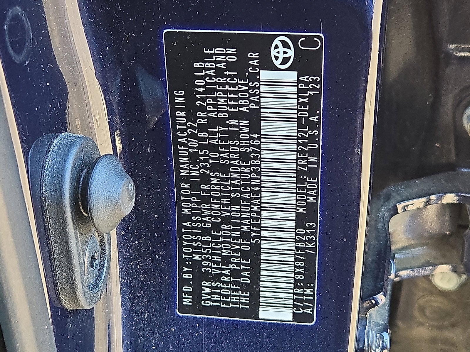 2022 Toyota Corolla LE