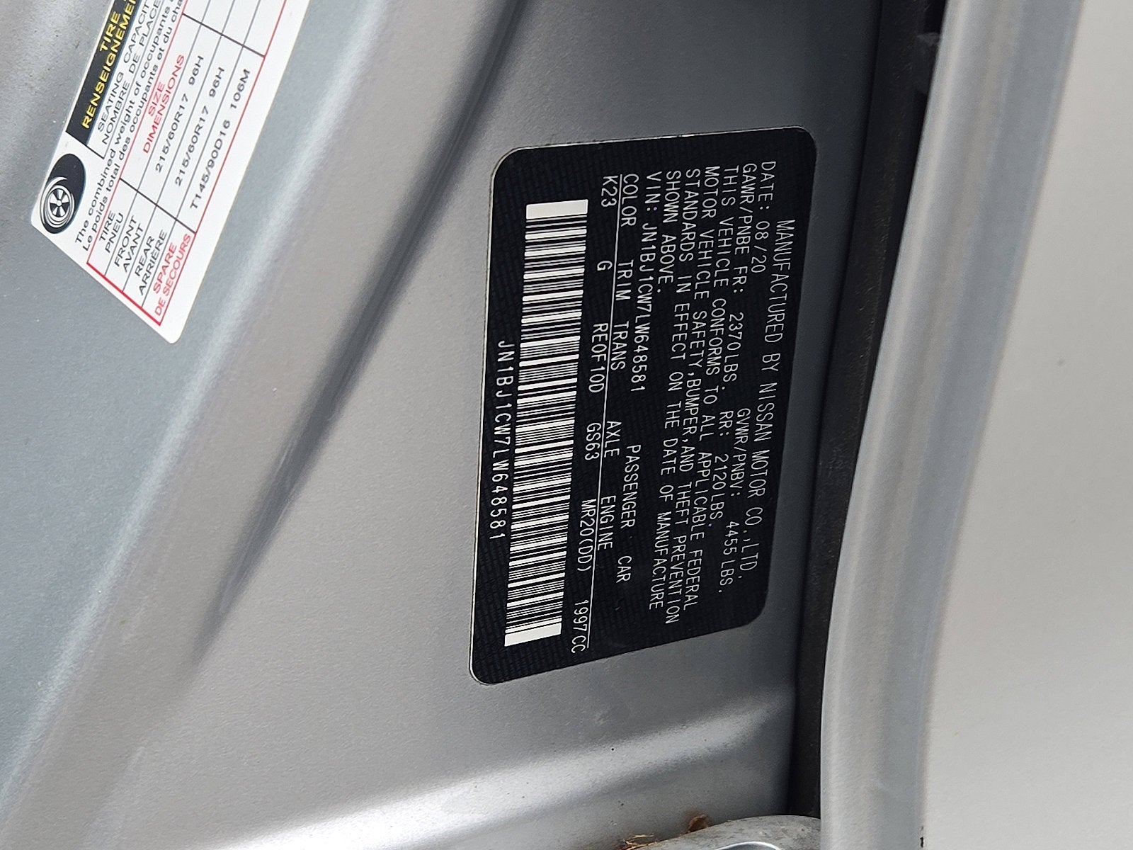 2020 Nissan Rogue Sport SV