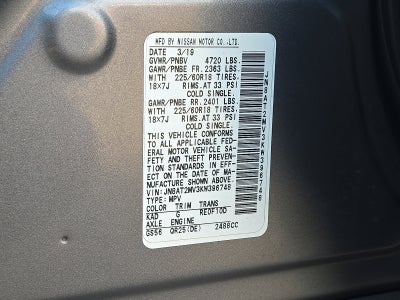 2019 Nissan Rogue SV