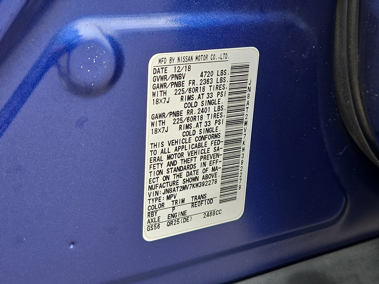 2019 Nissan Rogue SV