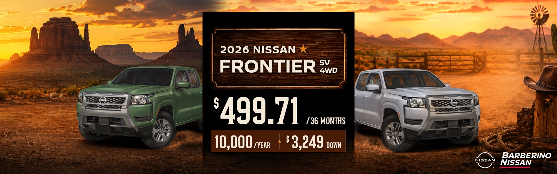 2026 Nissan Frontier SV 4WD