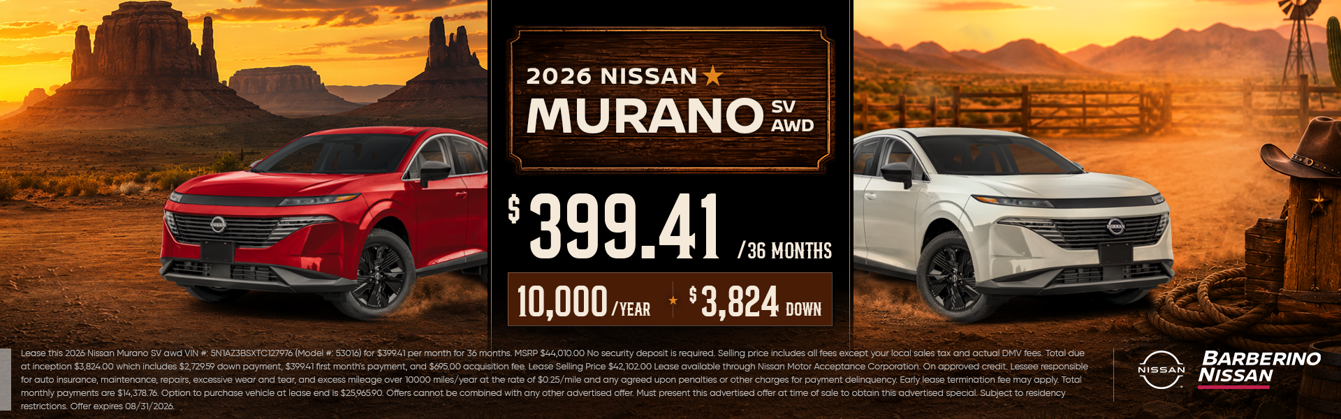 2026 Nissan Murano SV AWD