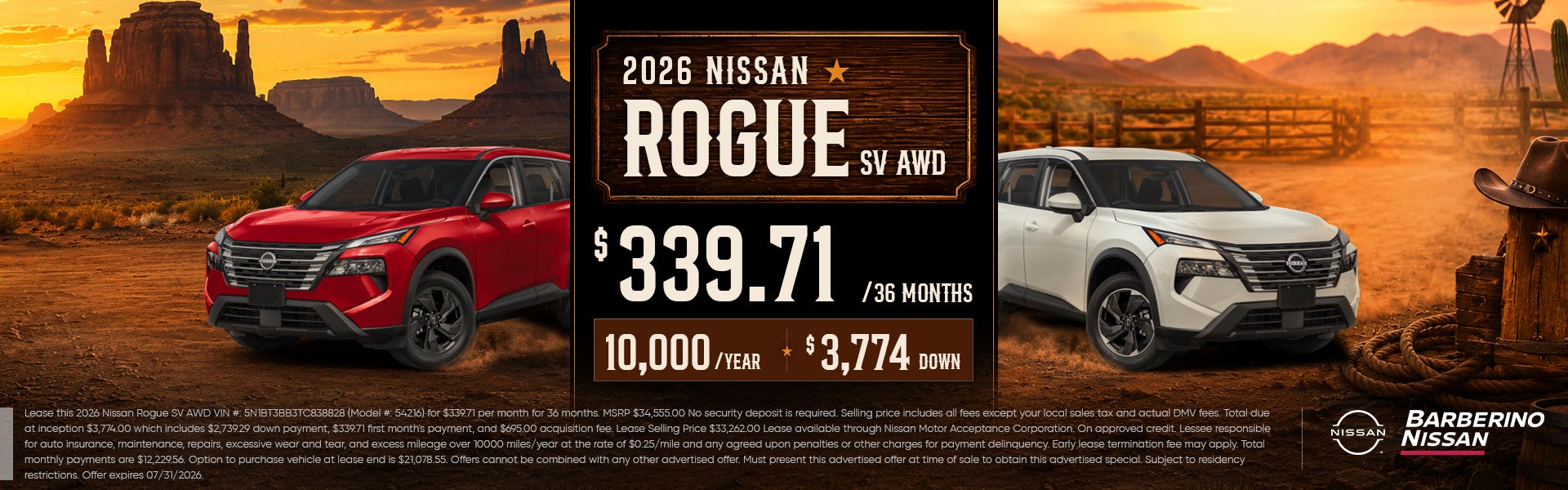 2026 Nissan Rogue SV AWD