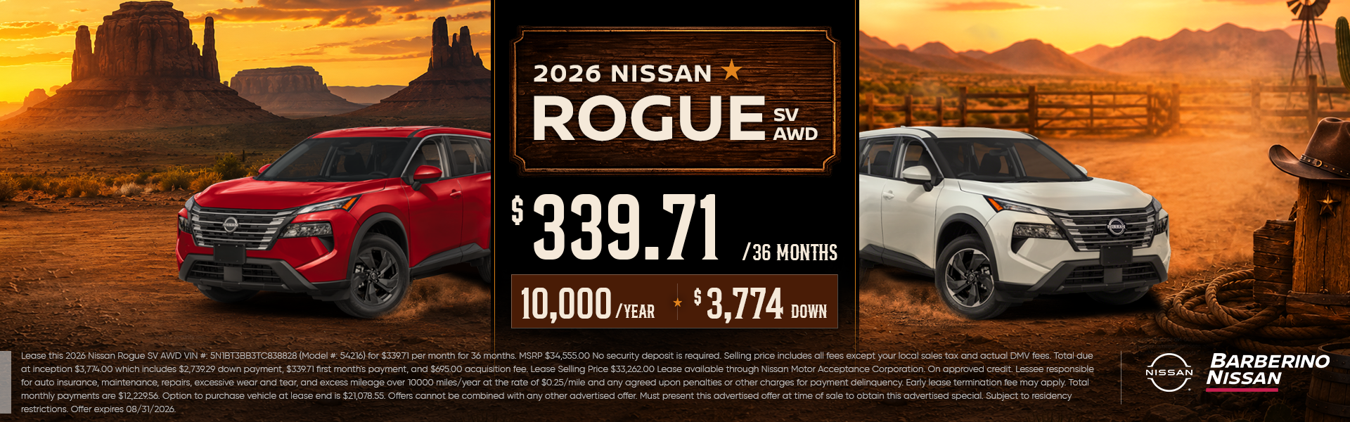 2026 Nissan Rogue SV AWD